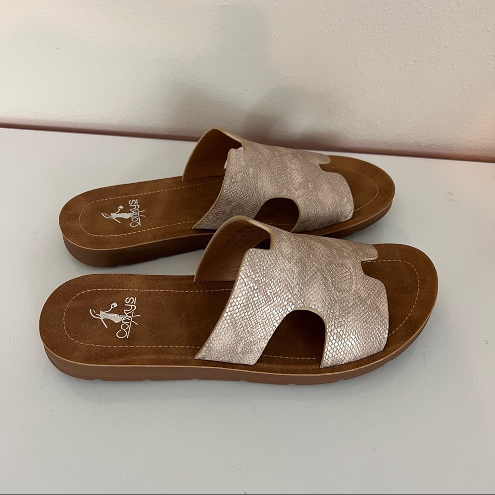 Corkys Bogalusa Blush Slides Size 9